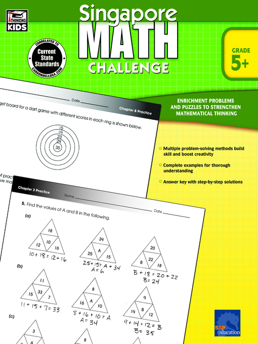 Title details for Singapore Math Challenge, Grades 5 - 8 by Frank Schaffer Publications - Available